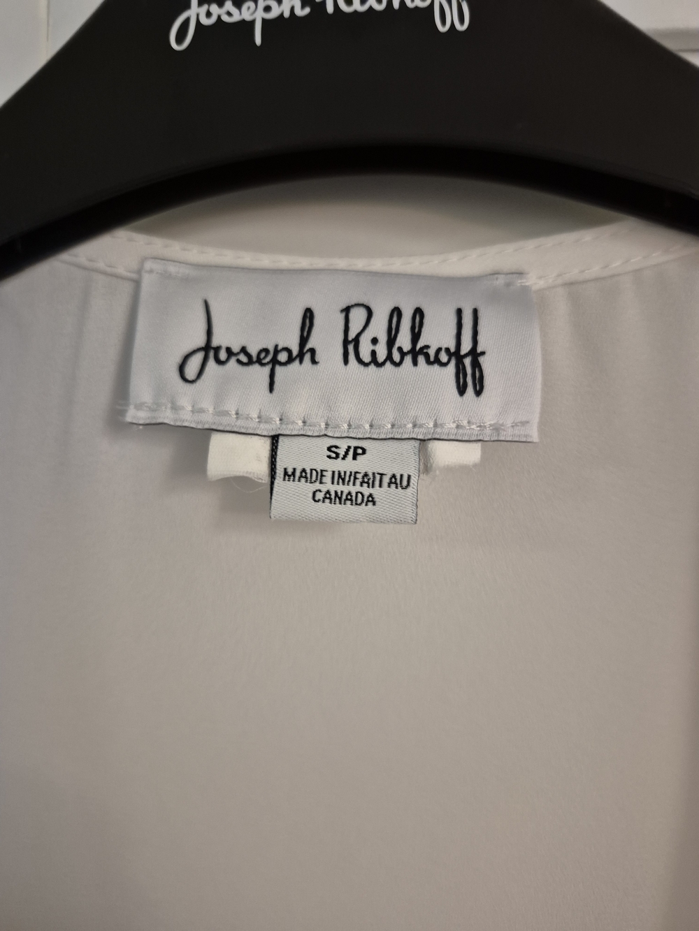 Joseph Ribkoff White Open-Front Draped Tunic - Picture 4 of 4